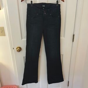 PAIGE Petite Flare Wide Leg Jeans